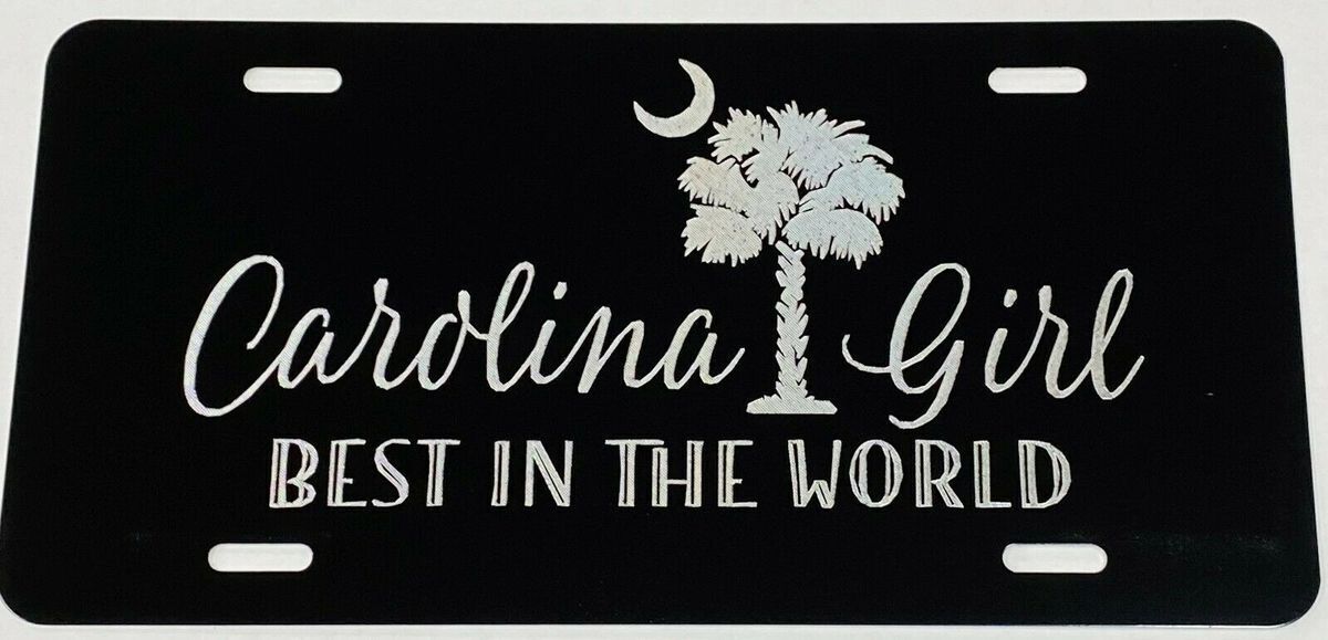 Carolina Girl Palmetto Car Tag