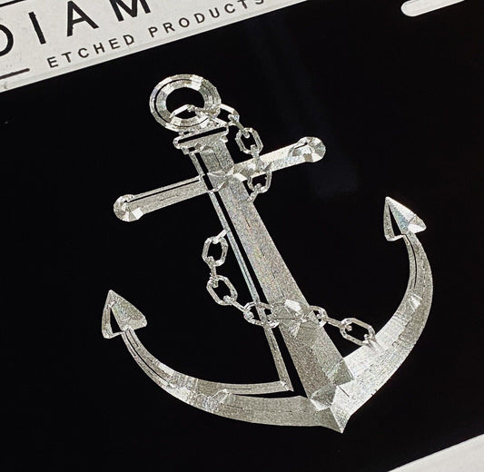 Engraved Anchor Car Tag