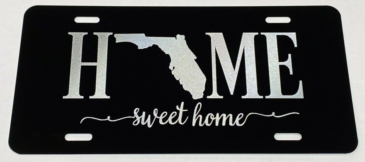 Home Sweet Home Florida Car Tag