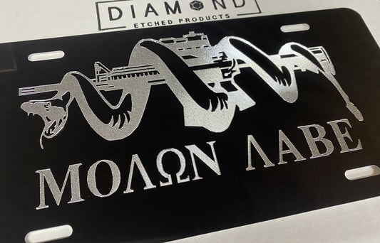 Molon Labe Second Amendment Car Tag