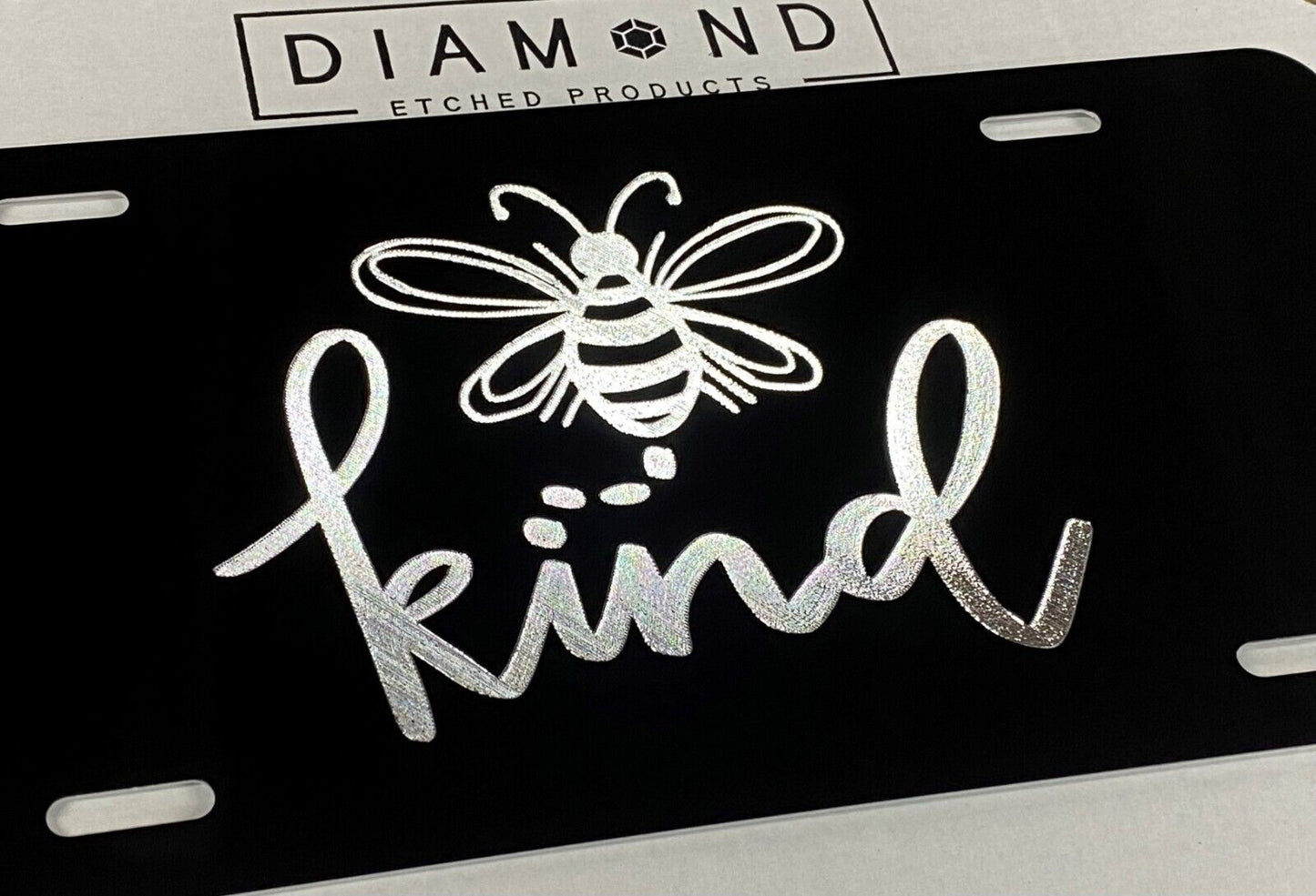 Bumble Bee Be Kind Car Tag