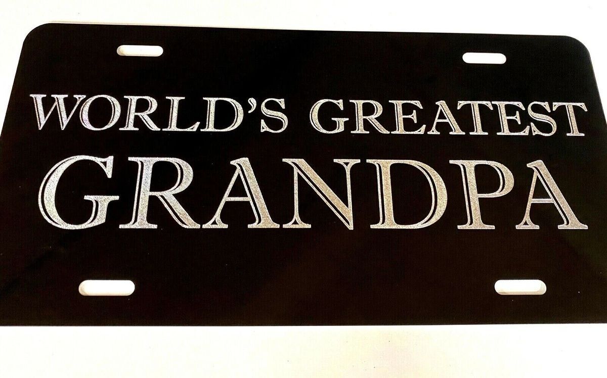 World's Greatest Grandpa Car Tag