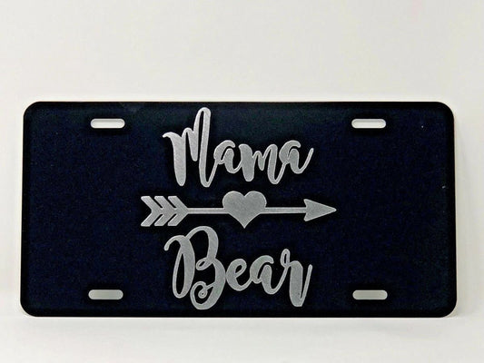 Mama Bear 1 logo Car Tag