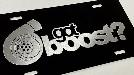 Got Boost? Car Tag