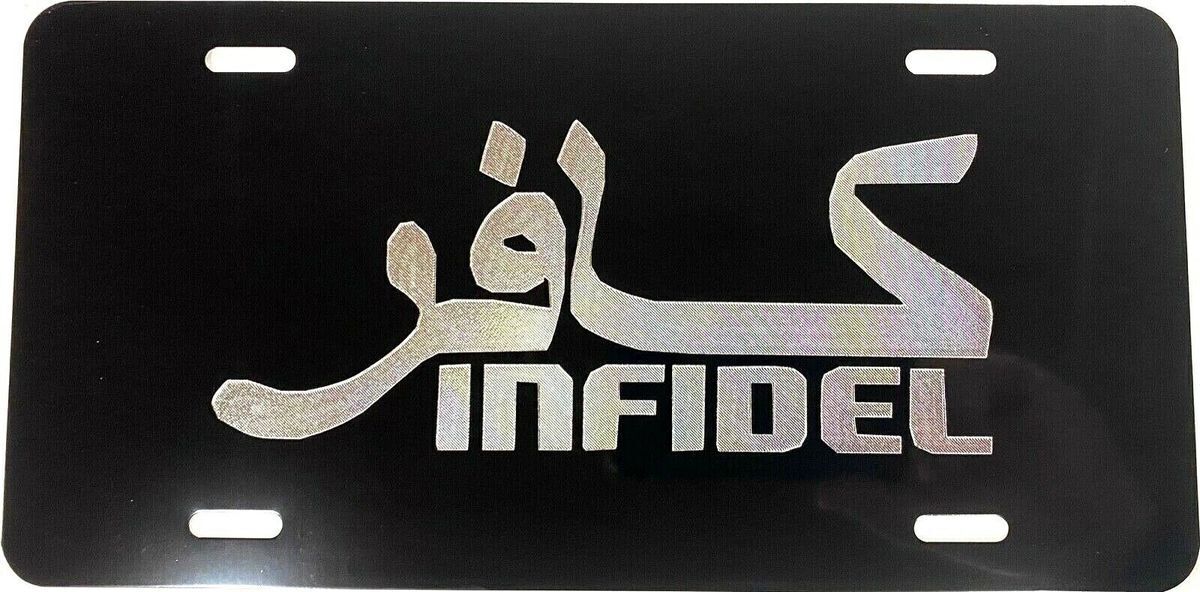 Infidel Car Tag