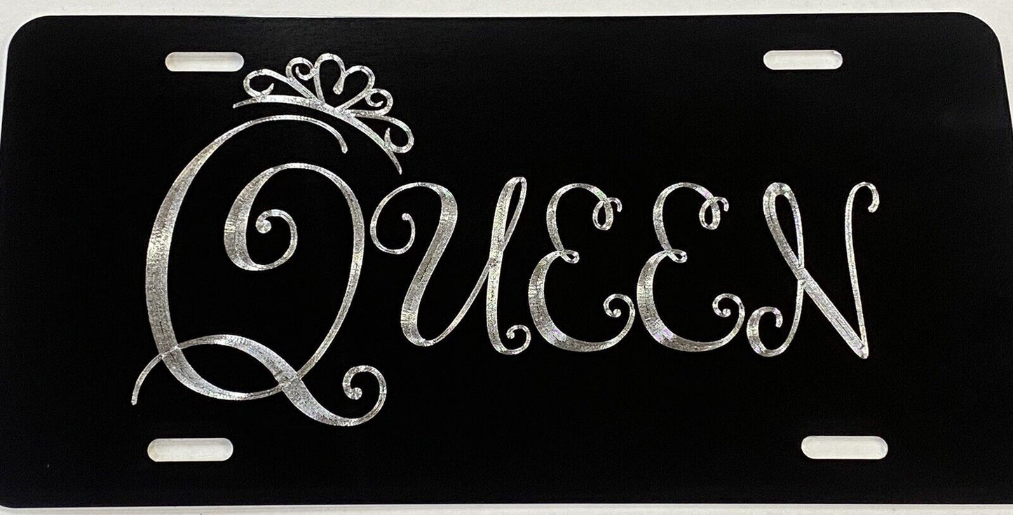 Queen Crown Car Tag