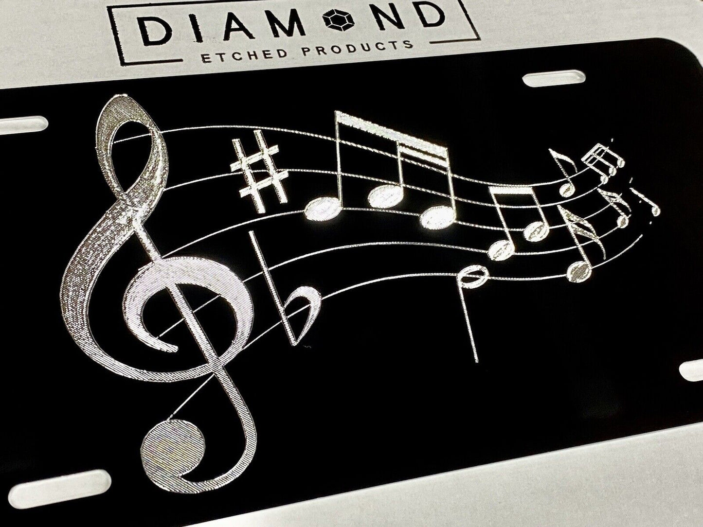 Music Notes Car Tag