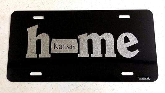 Home State Kansas logo Car Tag