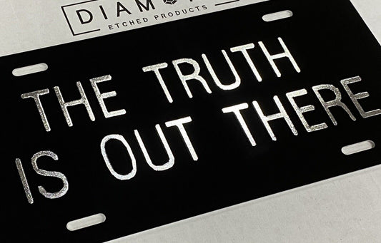 Engraved X-FILES The Truth Is Out There Car Tag