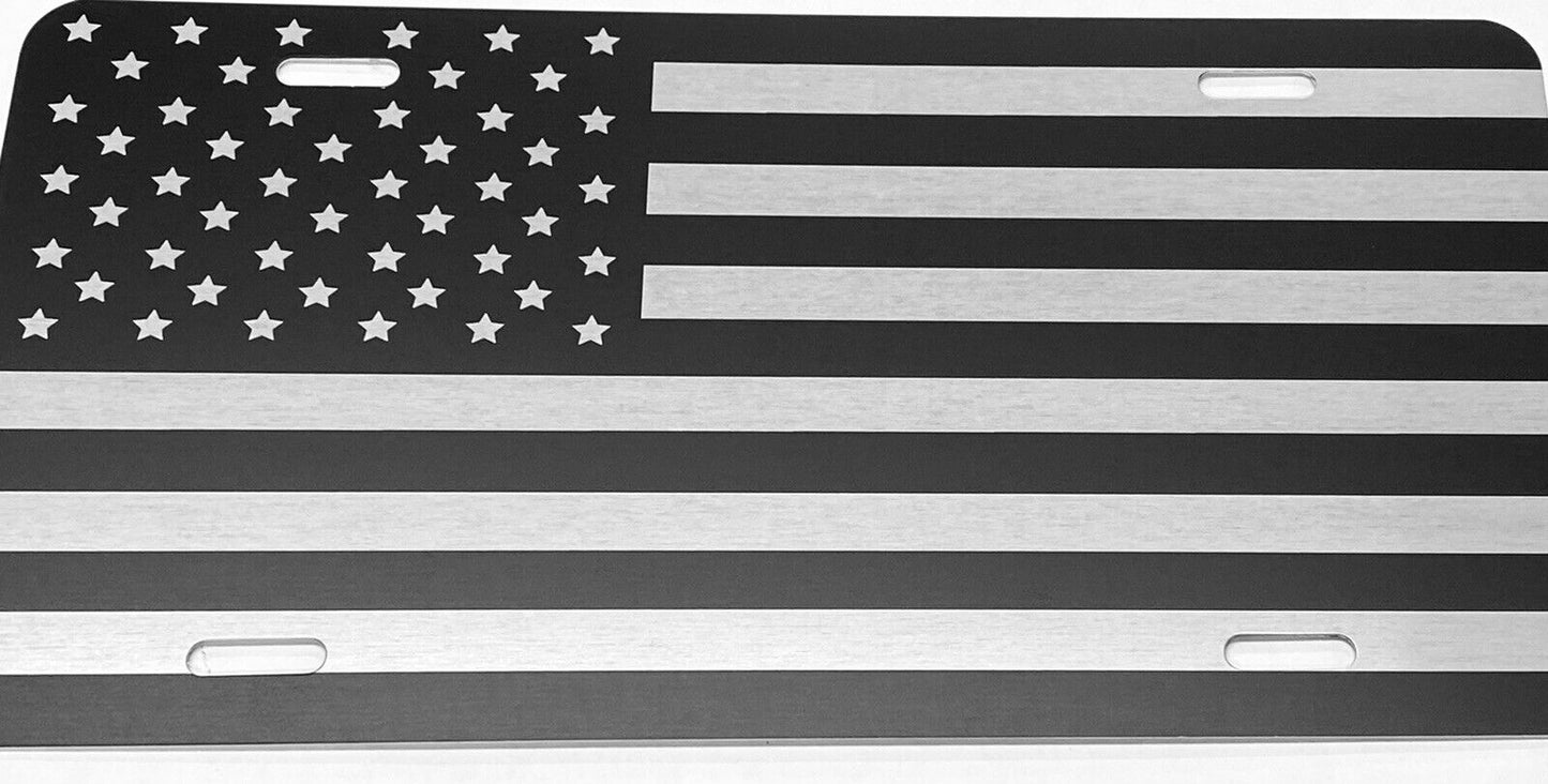 US USA American Flag Car Tag