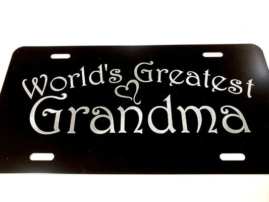 World's Greatest Grandma Car Tag