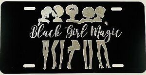 Black Girl Magic 3 Car Tag