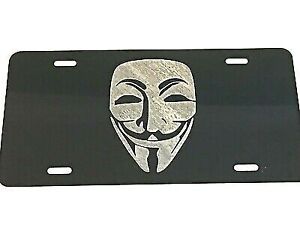 ANONYMOUS MASK LOGO Car Tag