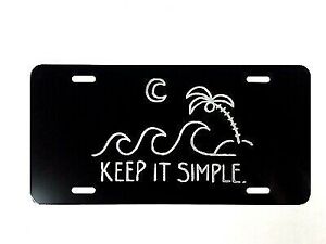 Keep it simple Logo 2 Car Tag