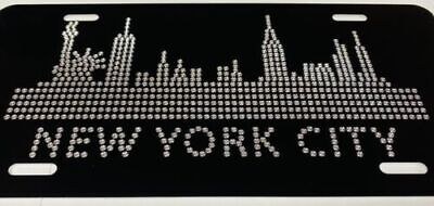 Deep Engraved New York City NYC Car Tag